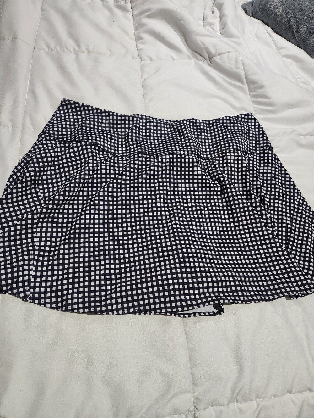 Avia Black and White Gingham Skort